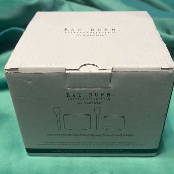 Rae Dunn Salsa and Guacamole Serving Bowl Set - Picture 3 of 4